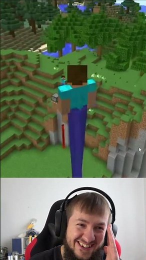 Steve With Super Long Legs in Minecraft