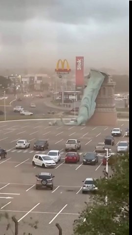 Statue of Liberty Replica Collapses in Brazil