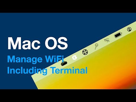 Mac OS - Manage WiFi Connection (add/remove/edit) Including Terminal
