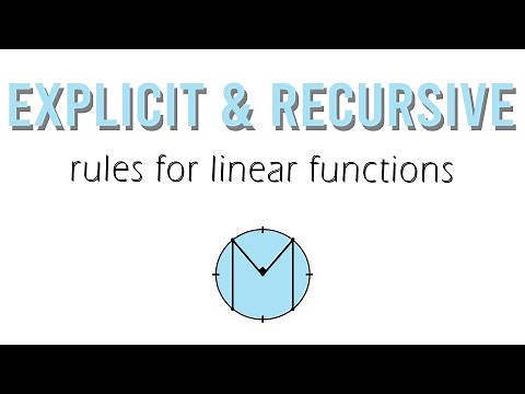 Algebra 2: Explicit/Recursive Rules for Linear Tables