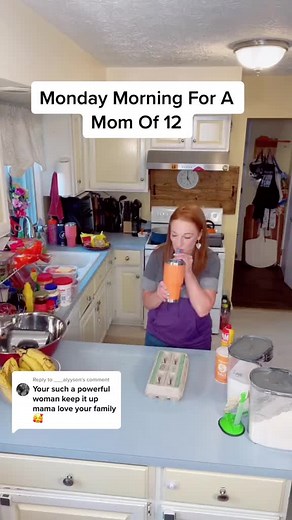 1.5M views · 10K reactions | Monday Morning Meal Prep Morning Routine For A Mom Of 12. Start your week off with Positive Intentions! Tell me something good happening in your life.李For us: Patrick’s 14th Birthday is this Friday!拾Have a GREAT day!李You Are Strong李You Are Beautiful李You Are Loved 李You Belong李And I Am So Proud Of You李 #DoughertyDozen #GRWM #BigFamily #LargeFamily #MealPrep #MealPrepping #MorningRoutine #BananaBread | Dougherty Dozen | Facebook