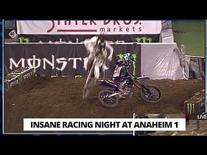 Forkner - Tomac - Malcolm Stewart Crash at Anaheim 1 // Supercross 2023