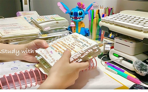 【Ray Hon】•原创•实时沉浸学习2小时study with me笔触音 背景音 无音乐 无休息 写字声