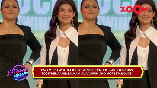 Kajol and Twinkle are gearing up to host a star-studded show featuring Bollywood’s top names—Salman, Aamir, Alia, Varun, and many more join the conversation in Two Much With Kajol And Twinkle. Fans, however, are curious about Shah Rukh Khan’s absence. Watch the full video to find out more! #Kajol #TwinkleKhanna #TwoMuch #BollywoodStars #SalmanKhan #AamirKhan #AliaBhatt #VarunDhawan #CelebrityChat #BollywoodBuzz | Zoom TV