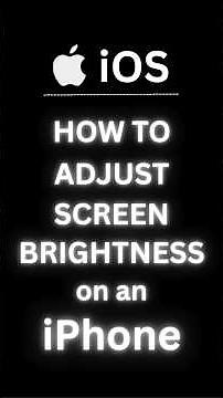 How to Adjust Screen Brightness on an iPhone | Easy iOS Tutorial