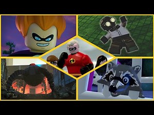 All Bosses in Lego The Incredibles | 1080p Full HD