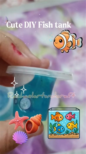 🐟⭐••Cute DIY Fish Tank !! °°🫶🏼🐟 || #viral #craft #DIY