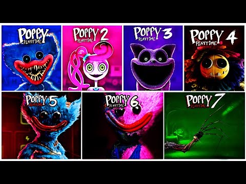 Poppy Playtime Chapters 1–7 – FULL Walkthrough + All SECRET Endings UNLOCKED! 😱 (No Commentary)