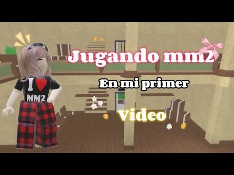 Jugando mm2 en mi primer video