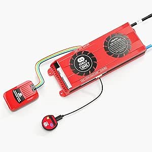 DALY Smart BMS LiFePo4 24S 72V 100A Cooling Fan CAN Port with 1A Parallel Battery Packs Current Limitation Module and Bluetooth Dongle Parameters Programmable for Rated 3.2V Lithium Power Bank