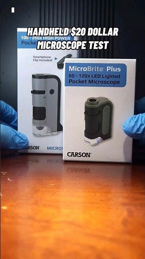 Testing Out A $20 Dollar Handheld Microscope