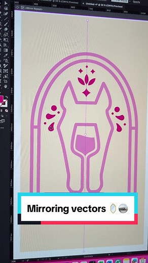 Discover Adobe Illustrator's Live Mirror Tool | Perfect Alignment & Easy Development