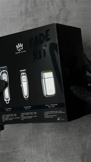 Master the art of the fade ✂️ The Royal Clips Fade Kit includes a pro clipper, trimmer, and foil shaver, everything you need for clean, precise fades every time. Built to last, cordless, and trusted by barbers. ⚡ | Royal Clips