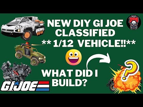 GI JOE CLASSIFIED 1/12 Scale CUSTOM VEHICLE for Joes! Multi-use platform CHEAP BUILD! Cobra Smasher!