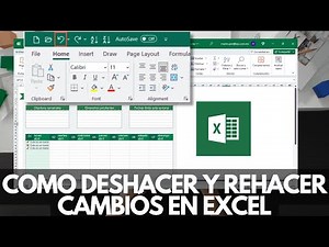 Como deshacer y rehacer cambios en excel | Ctrl Z Ctrl Y | Atajos del teclado | Excel principiantes
