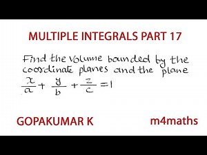 MULTIPLE INTEGRALS PART 17