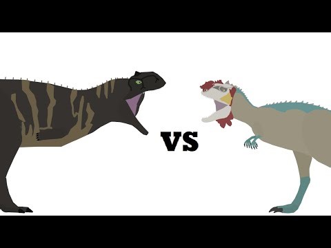 Pivot Majungasaurus (Jurassic Fight Club) vs Majungasaurus (Chaos Theory) Fight Animation