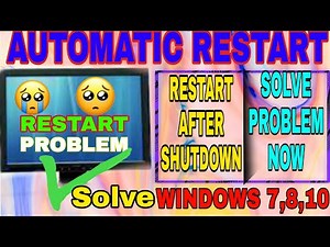 How to fix computer restart after shutdown ll Fix auto restart problem windows 7,8,10