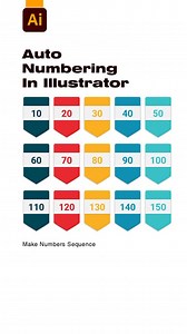 2.2K views · 189 reactions | Make Number Sequence script for illustrator user Follow for more Make number sequence script for illustrator, Illustrator script, illustrator tips and tricks, Illustrator tutorials, learn creative #makenumbersequence #script #illustrator #illustratortutorial #learncreative | Learn Creative 2.0 | Facebook