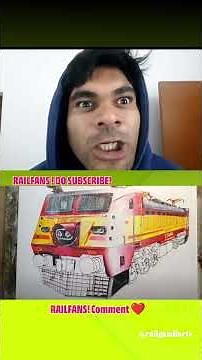 WAP 1 full drawing video watch it #art #railfanning #drawing #indianrailways