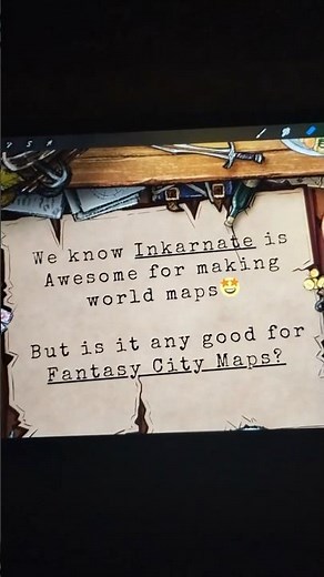 Can You Make Town & City Maps With Inkarnate? #fantasycartography #inkarnate #worldbuilding