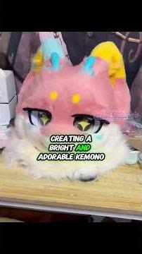 🐉✨ Watch this colorful dragon kemono fursuit come to life! #KemonoFursuit #FursuitMaking #fursuit