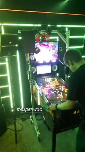 TOTAL NUCLEAR ANNIHILATION PINBALL in special darkened room with extra lights & speakers #pinball
