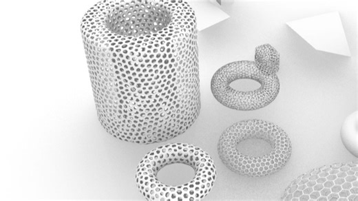 grasshopper 曲面、多面体、网格生成蜂窝结构插件使用教程及介绍，参数化一键生成！！！