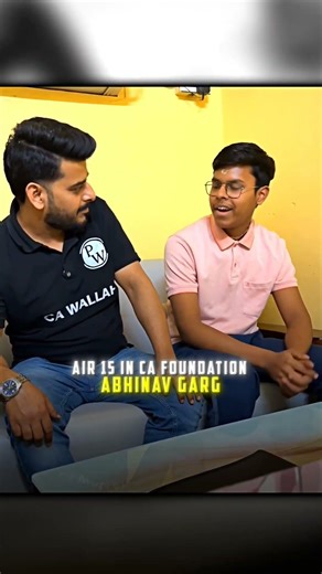 Ca foundation topper 🤌 #cafoundation #physicswallah #pw #catopper