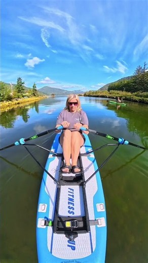First time rowing on the Oar Board® 12' Fitness Row SUP
