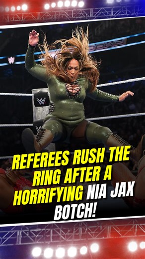 ⚠️ A shocking moment in the ring! What was supposed to be an epic tag team match turned chaotic after Nia Jax's botch left everyone gasping. 😱 . . . #WrestlingDrama #NiaJax #TagTeamTrouble #WrestlingFans #BotchMoment | Sportskeeda Wrestling