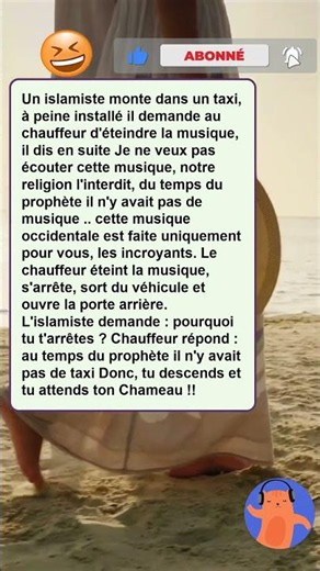 Islamiste dans un taxi