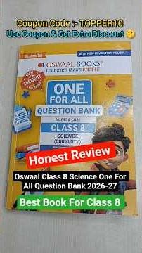 Class 8 Oswaal Science Question Bank Honest Review🔥 Class 8 Best Reference Book for 2027 Boards