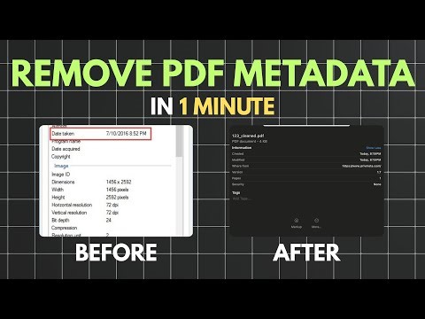 How to Remove Metadata from PDFs (for free in 2025) NO SIGN UPS REQUIRED
