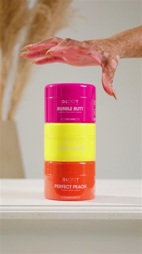 Exfoliate, firm and hydrate 🍑 Meet Gloot’s new booty range for a cheeky 3-step glow up routine: ✨ Bubble Butt Exfoliating Scrub – smooths softens skin to prep for glow. ✨ Perfect Peach Firming Cream – visibly sculpts tightens skin ✨ Juicy Glow Body Butter – locks in moisture brightens dark marks. Shop now on Bash. https://bash.com/brands/gloot | Bash
