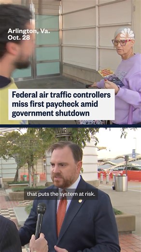 As air traffic controllers work through the government shutdown without a paycheck, the president of the controllers union tells NBC News “tension is at an all-time high.” | NBC News