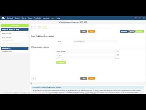 Custom School Report Card