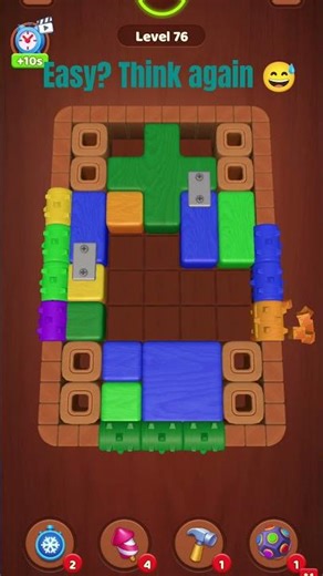 Wood Block Jam Level 76 | Easy Win 😌