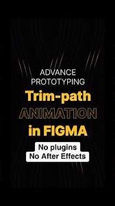 Trim Path Animation in Figma — No Code, No After Effects, Just Advanced Prototyping! #figma