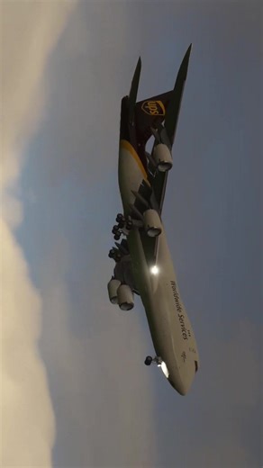 UPS Boeing 747-800 Landing at Manchester Airport in MSFS 2020