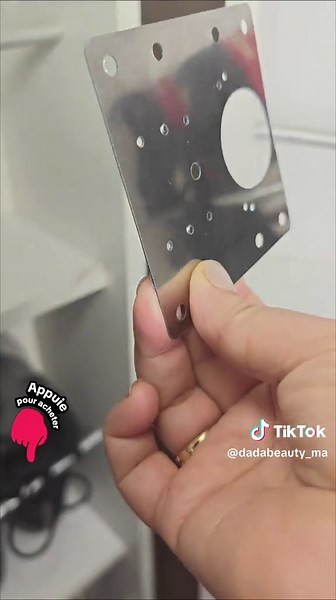 Plaque de réparation pour charnières de portes d'armoire, en acier inoxydable #OuvreTesOffres #tiktokshop #tiktokshopblackfriday #plaque #offrespourtoi