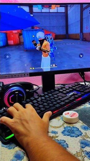 Fire Gaming Keyboard | ⌨️🖱️📱 Mix Pro Geek Gamer #freefire#mixpro#geekgamer#keyboardmouse