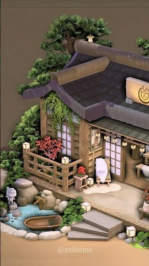 Building a Relaxing Spa in The Sims 4 - Stop Motion (No CC) #thesims #thesims4 #sims #sims4