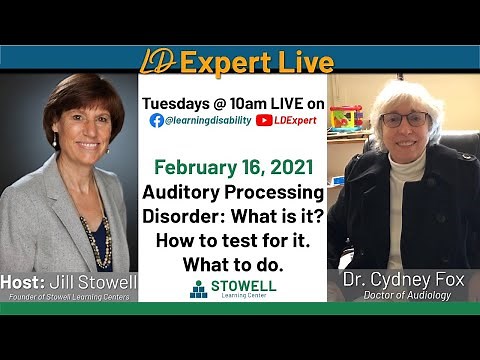 Auditory Processing Disorder: What is it, how to test for it & what to do - Dr. Cydney Fox