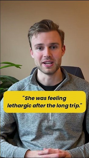 What does LETHARGIC mean? #english