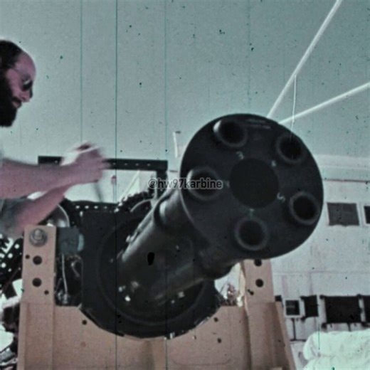 General Electric GAU-12/U Equalizer 25mm rotary cannon prototype fires a burst of mixed HEI and API shells at a M59 armored personnel carrier fitted with an extra inch of armor plateAn examination of the aftermath shows that two rounds went on to exit the rear of the hull