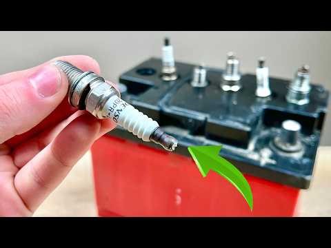 🔥ETERNAL BATTERY! Insert a spark plug into the battery and be amazed by the results!