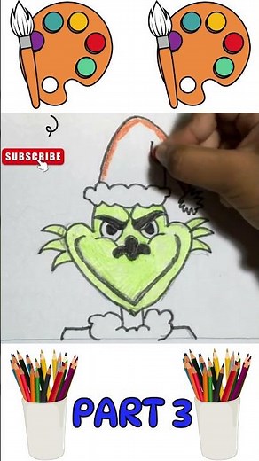 The Grinch Drawing for Beginners – Simple Christmas Sketch!
