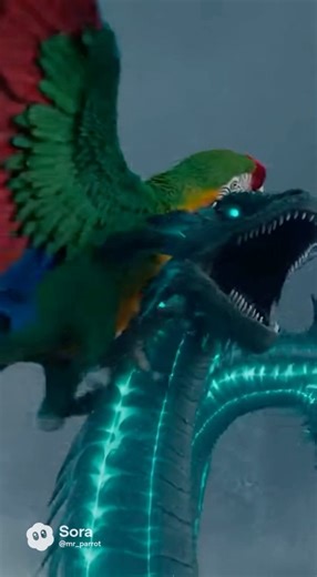 Giant Parrot vs Sea Monster – The Biggest Battle Ever!