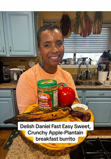 Delicious Apple-Plantain Burrito for Daniel Fast
